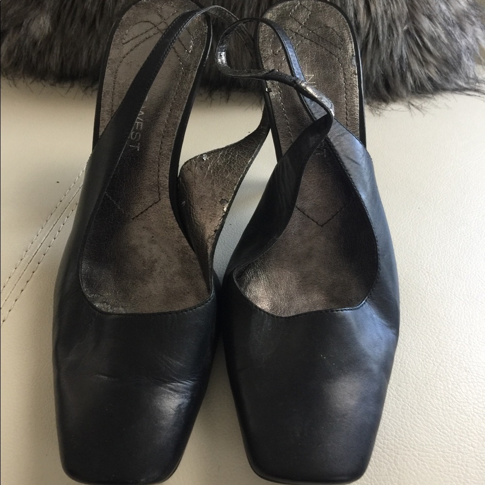 Nine West black slingback heels